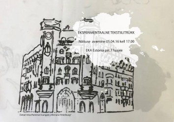 Detail Irina Pommeri kangast „Vihmane Peterburg“ 