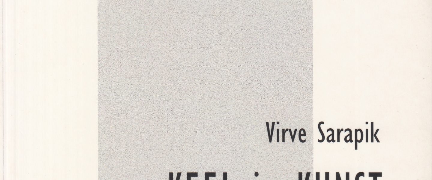 Virve Sarapik “Keel ja kunst”