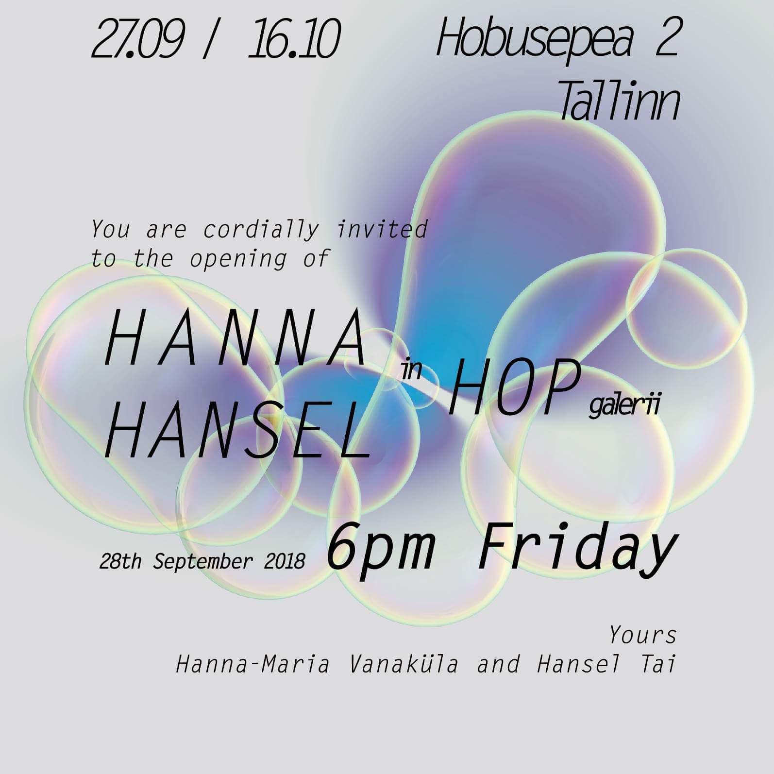 HANNA HANSEL HOP galeriis