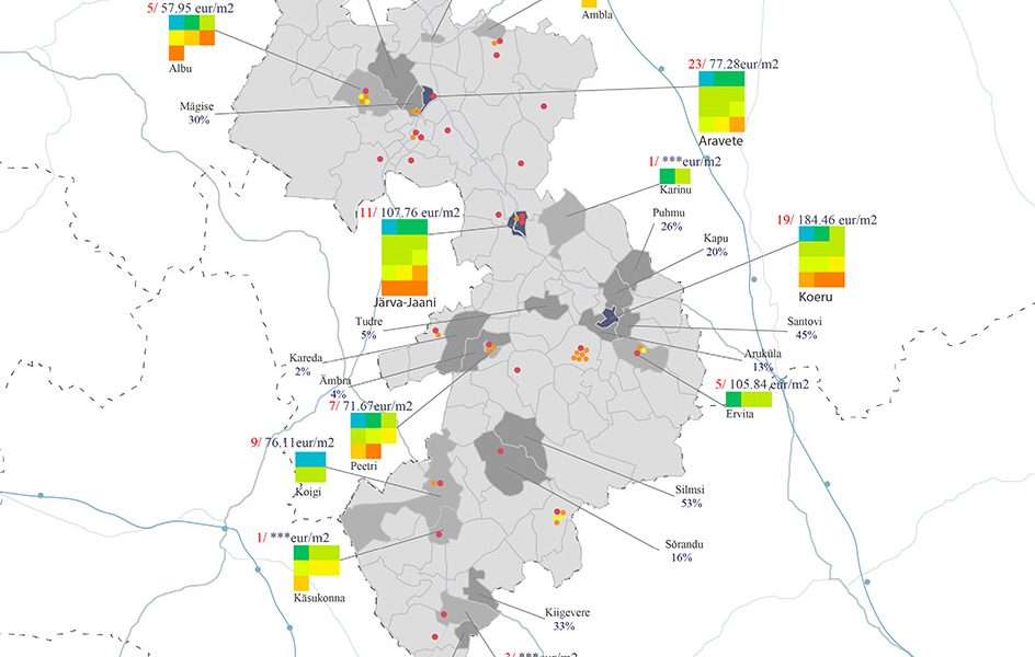 Study of the collective farm areas of Järva municipality