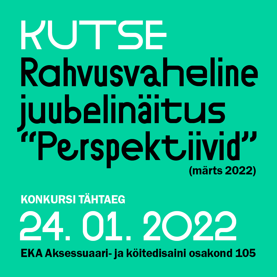 Aksessuaari- ja köitedisaini osakond 105. KONKURSS