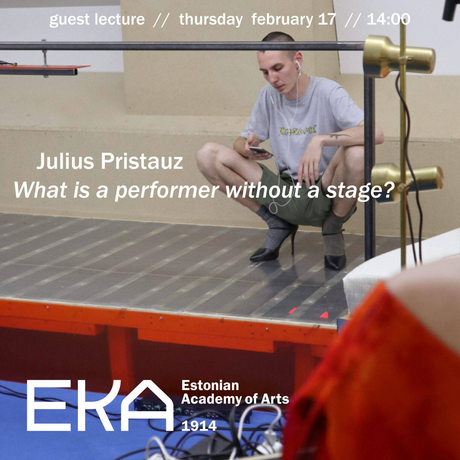 Julius Pristauz’ Open Lecture:  What is a performer without a stage? 