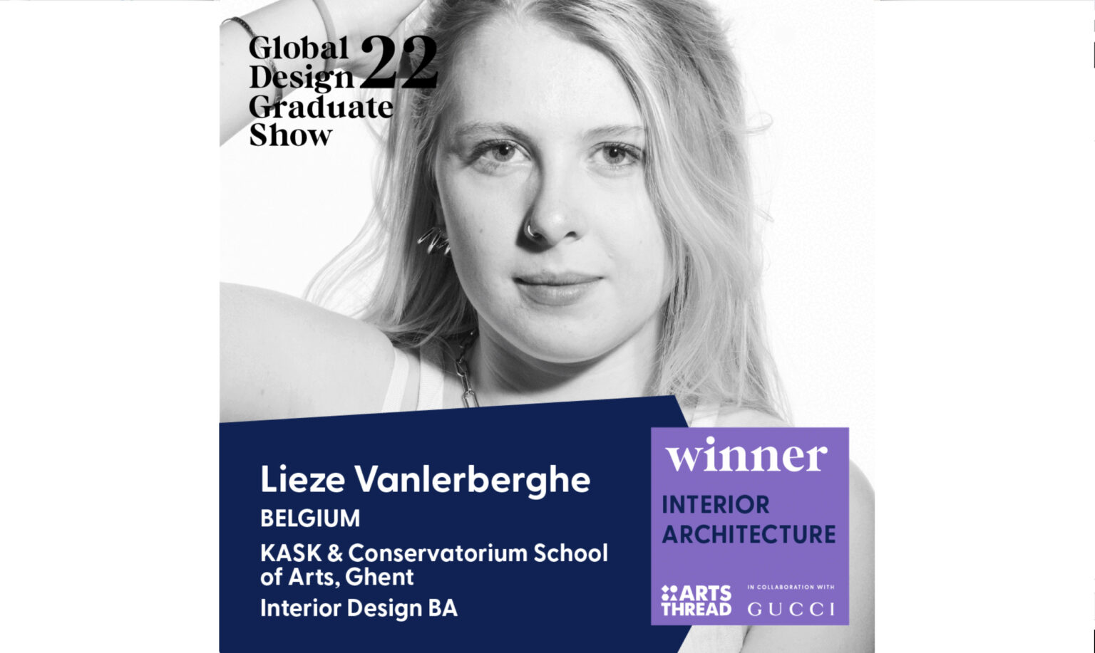 EKA Exchange Student Lieze Vanlerberghe Won at Arts Thread Global Design Final Exhibition