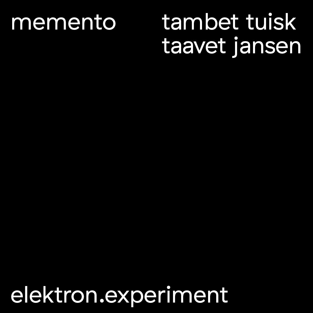 Peer review event of Taavet Jansen’s “Memento”