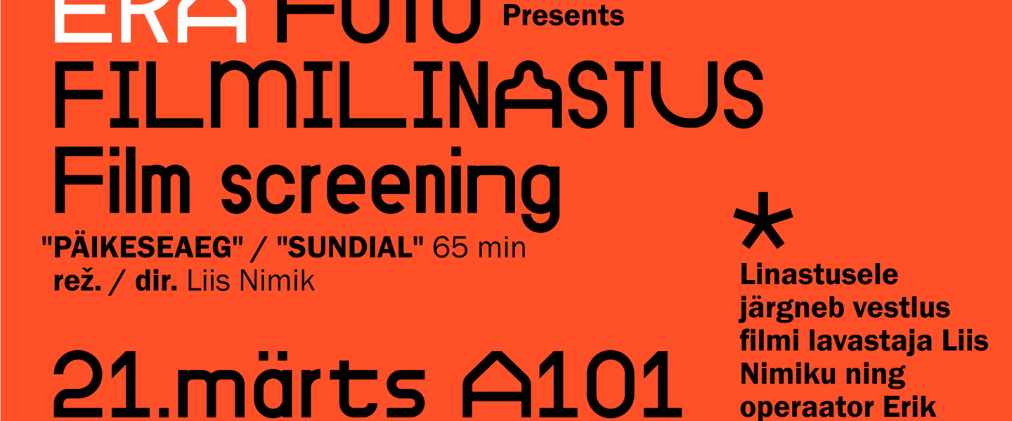 Täna kell 18:00 toimub Liis Nimiku dokumentaalfilmi “Päikeseaeg” tasuta linastus + kunstnikuvestlus
