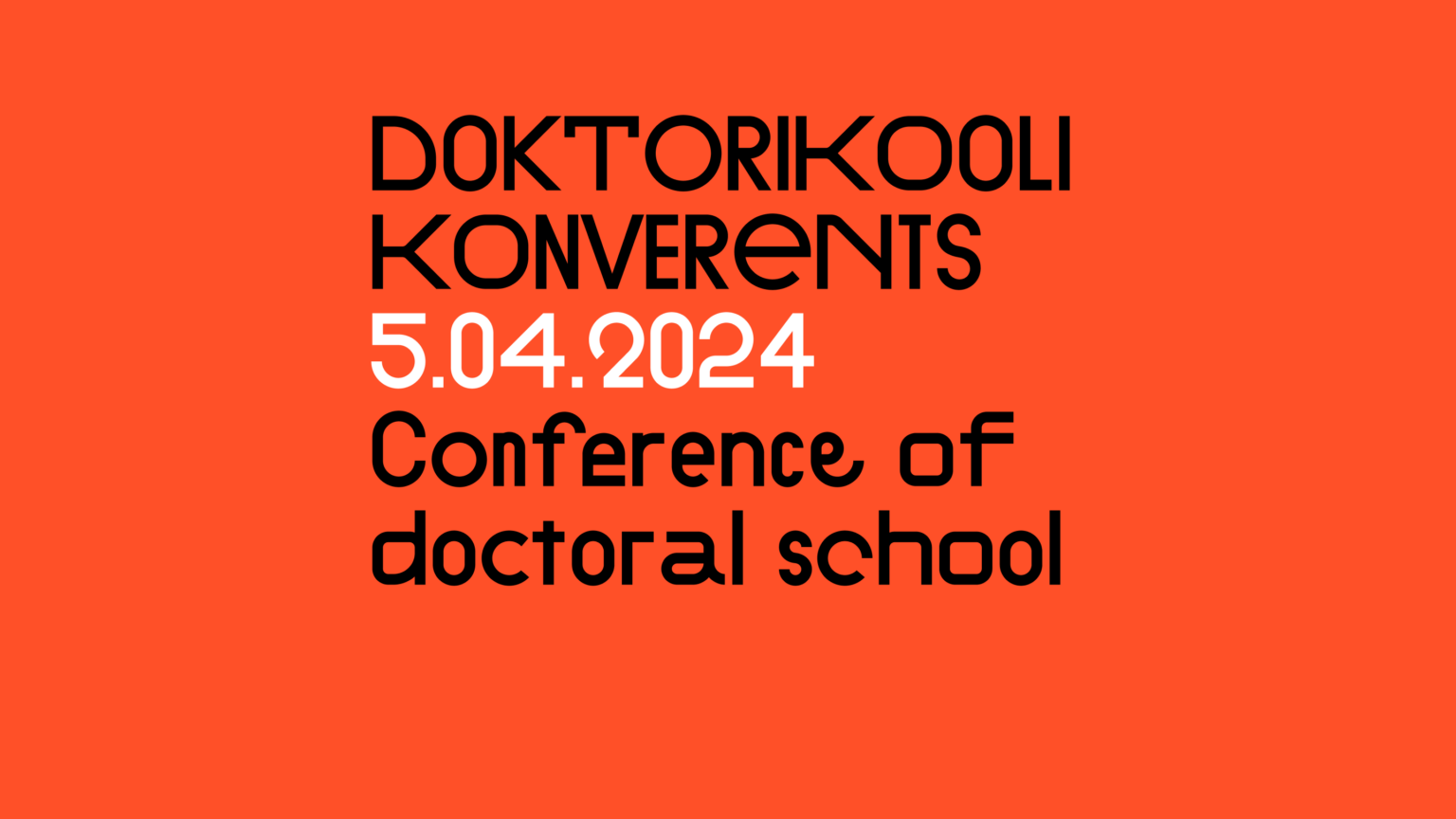 EKA doktorikooli konverents 2024