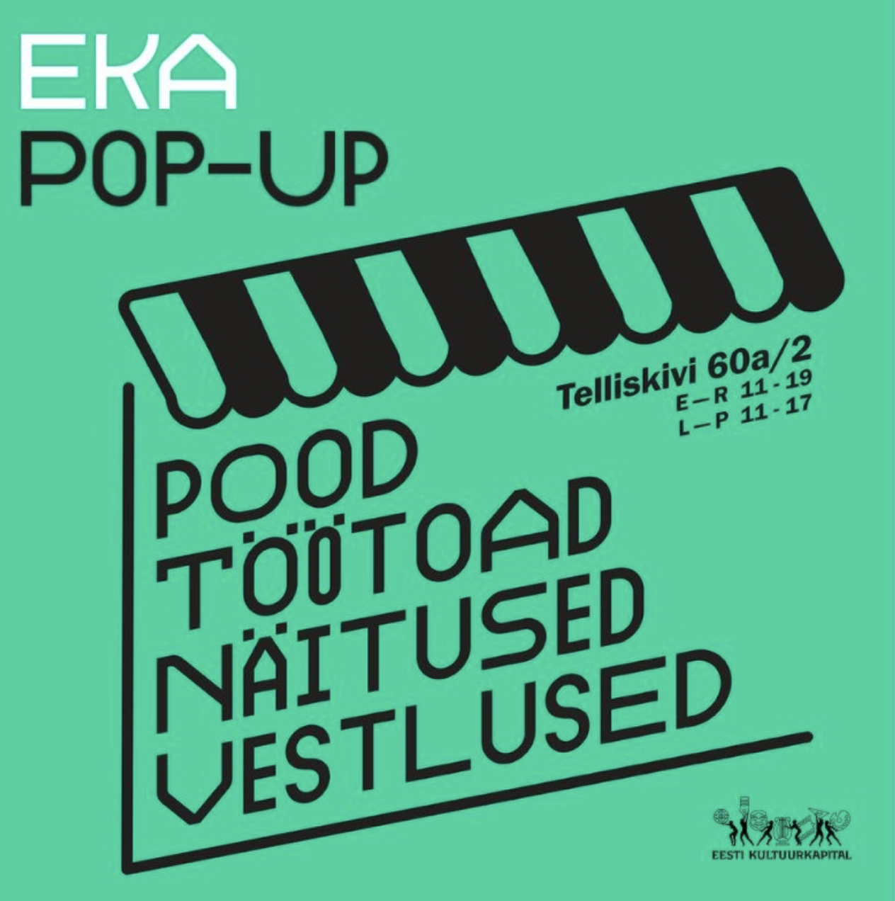 Avatakse noore disaini ja tarbekunsti festival EKA Pop-Up Telliskivi Poetänaval