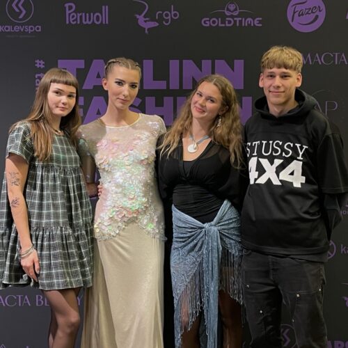 Moedisaini korralduse tudengid: Elisabet Mätlik, Margared Pius, Mette Lemmik, Jan-Christofer Sarapik / Foto: Iris Tähema