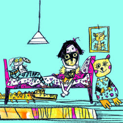 tüdruk karuga proov FLAT