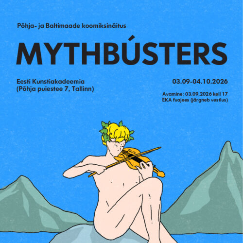 Põhja- ja Baltimaade koomiksinäitus „Mythbústers“ EKA fuajees 3.09.–4.10.2026