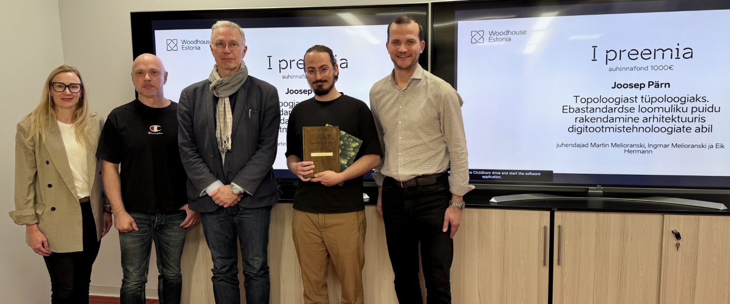Puitmajaliidu teadustöö võit Joosep Pärnale