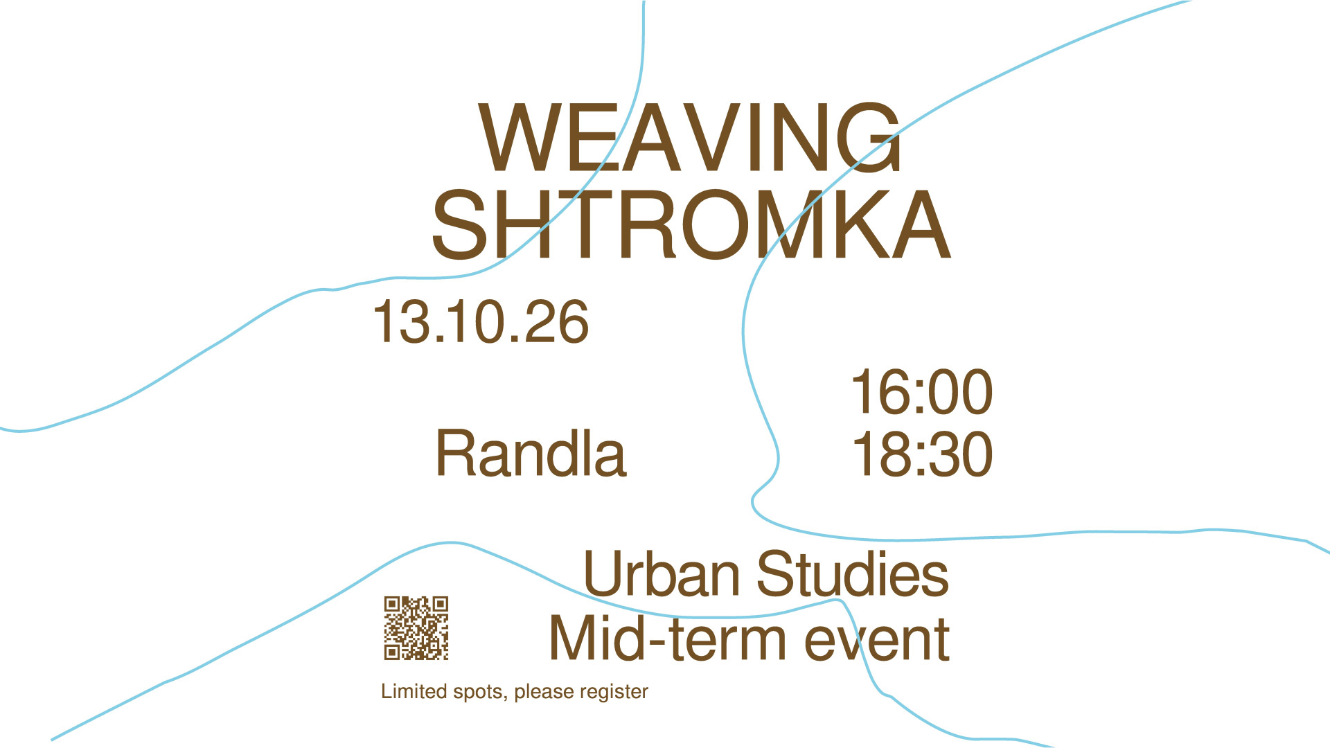 Urban Studies’ Detour “Weaving Shtromka”