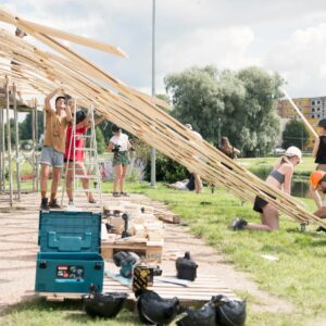 Paviljoni KOOS ehitamine Foto Markus Puidak