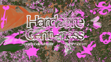 Hardcore Gentleness at Vent Space. Graphic design by Michael Fowler