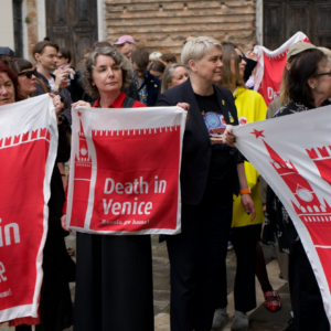 Surm Veneetsias meeleavaldus foto Marie Sinivee Delfi 3