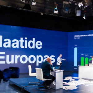 Eesti Televisiooni valimissaadete identiteet ning ekraanigraafika (Henno Luts, Mikk Jõgi, Erik Heinpalu. Juhendaja: Uku–Kristjan Küttis).