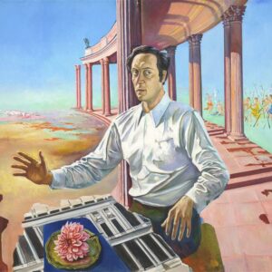 Ludmilla Siim. Jaak Kangilaski portree. Õli, lõuend, 1973. Eesti Kunstimuuseum.