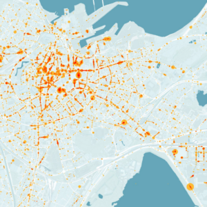 Tallinna linnakeskuse kasutusaktiivsus